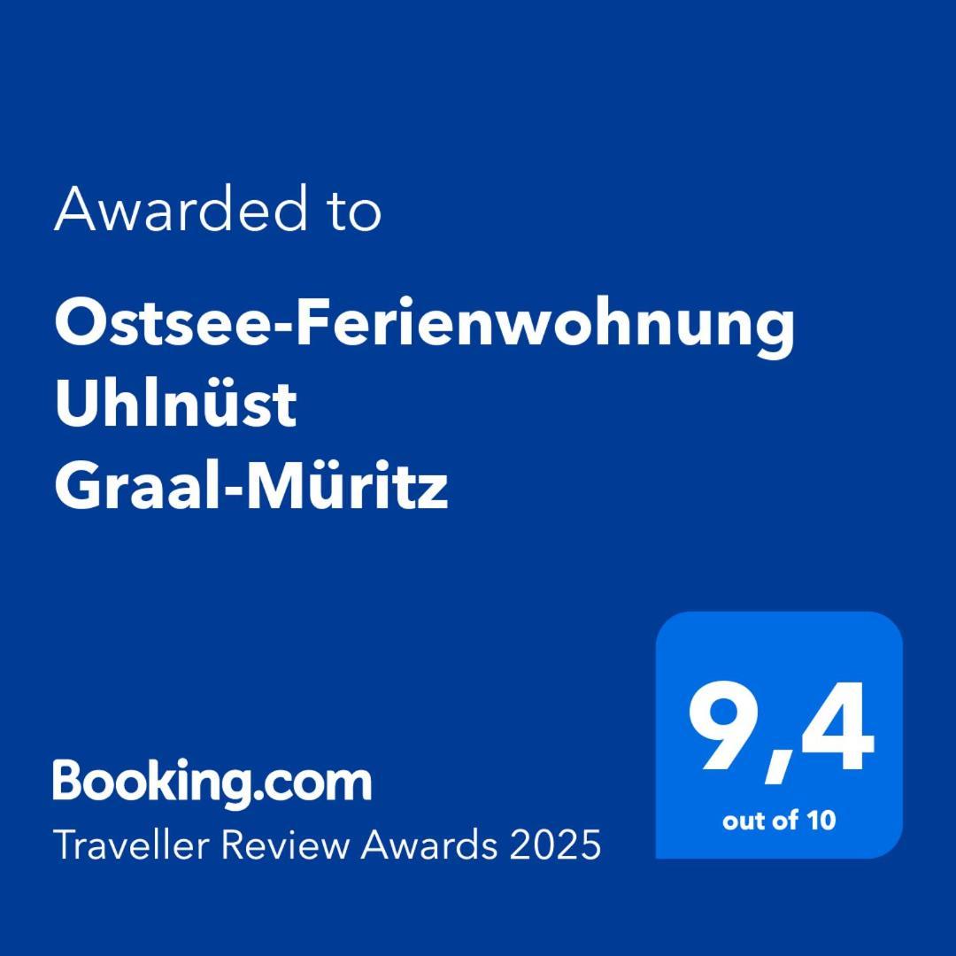 Ostsee-Ferienwohnung Uhlnuest Graal-Mueritz Gelbensande Bagian luar foto
